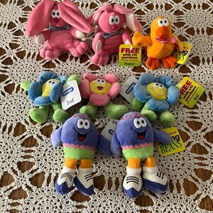 Lot of 8 Vintage Eckerd Spring Beans Easter Bean Bags Plush – All with Tags